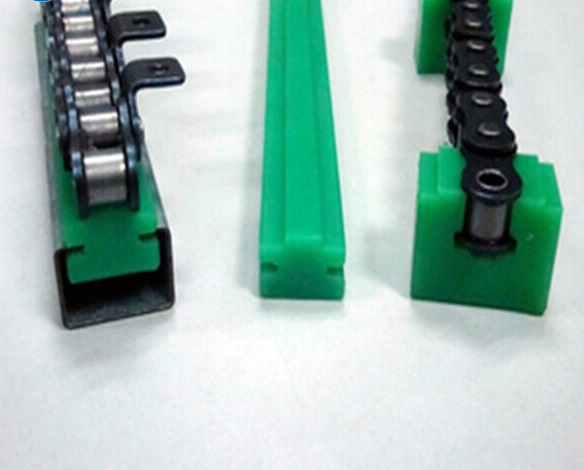 Uhmw roller chain guides