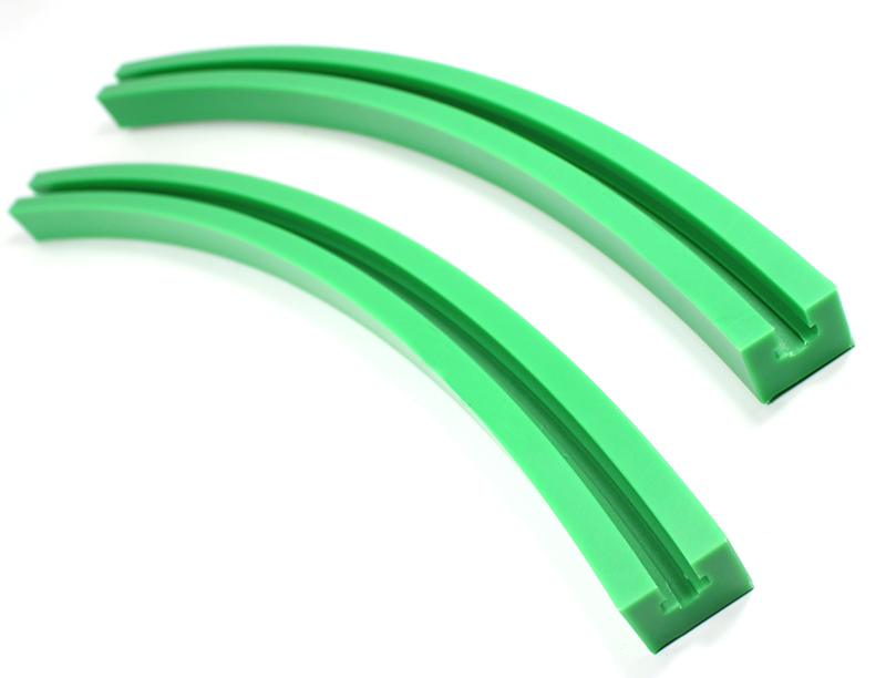 curved guide rails